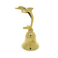 Handglocke Delfin Messing - 13cm