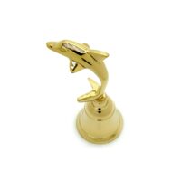 Handglocke Delfin Messing - 13cm – Bild 5