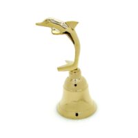 Handglocke Delfin Messing - 13cm – Bild 6