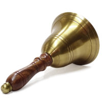 Handglocke Messing - Antik Look - 16cm – Bild 2