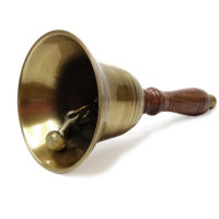 Handglocke Messing - Antik Look - 16cm – Bild 3
