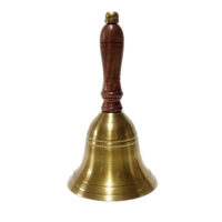 Handglocke Messing - Antik Look - 16cm