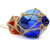 Fischerkugeln 2er Set - Blau & Rot