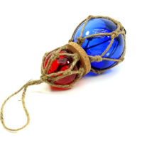 Fischerkugeln 2er Set - Blau & Rot