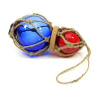 Fischerkugeln 2er Set - Blau & Rot