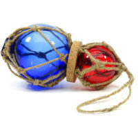 Fischerkugeln 2er Set - Blau & Rot