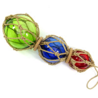 Fischerkugeln 3er Set - Blau, Rot & Grün