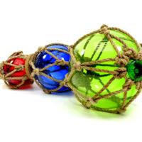Fischerkugeln 3er Set - Blau, Rot & Grün