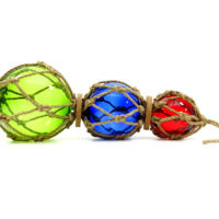Fischerkugeln 3er Set - Blau, Rot & Grün