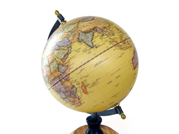 Globus mit Eisengestell und Holzsockel - Nature Look - 32cm – Bild 3