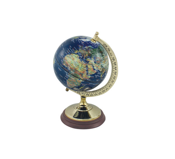 Globus im Messinggestell - Nature Look - 22,5cm