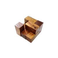 Holz-Puzzle Würfel - Kniffeliges Würfelpuzzle - 7teilig – Bild 5