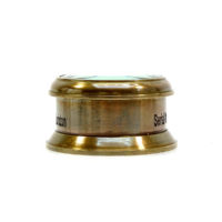 Runder Messing Kompass mit Glasdeckel - Antik Look