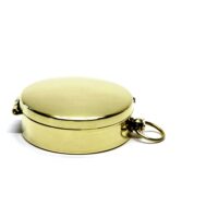 Kleiner Messing Taschenkompass mit Deckel – Bild 4