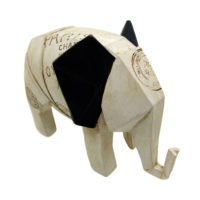 Origami Elefant - Zeitung Frankreich Paris