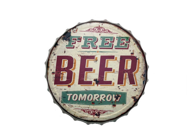 Free Beer Tomorrow - XXL Kronkorken