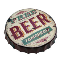 Free Beer Tomorrow - XXL Kronkorken – Bild 2