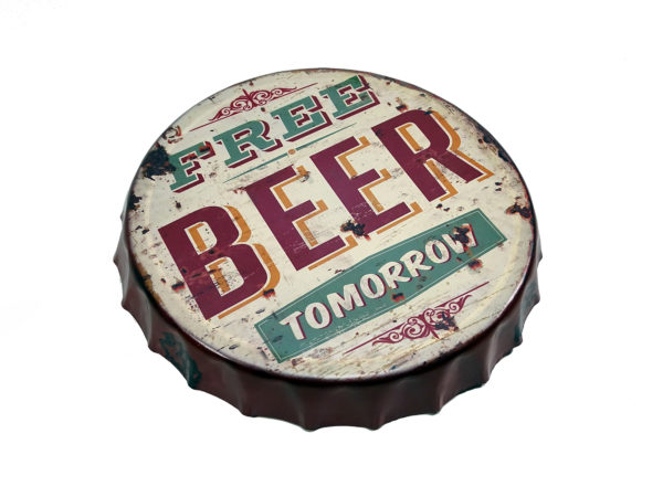 Free Beer Tomorrow - XXL Kronkorken – Bild 2