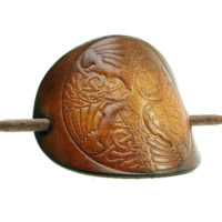 Vickys World Leder Haarspange - OX Antique Drachen Tribal – Bild 2