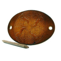 Vickys World Leder Haarspange - OX Antique Drachen Tribal – Bild 4