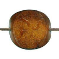Vickys World Leder Haarspange - OX Antique Drachen Tribal – Bild 3