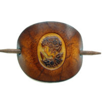 Vickys World Leder Haarspange - OX Antique Cameo Charlotte – Bild 3