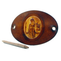 Vickys World Leder Haarspange - OX Antique Cameo Dorothea