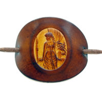 Vickys World Leder Haarspange - OX Antique Cameo Dorothea – Bild 4