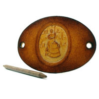 Vickys World Leder Haarspange - OX Antique Cameo Mette