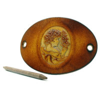 Vickys World Leder Haarspange - OX Antique Cameo Margarethe