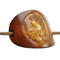 Vickys World Leder Haarspange - OX Antique Cameo Sieglinde – Bild 4
