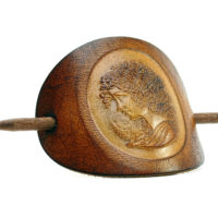 Vickys World Leder Haarspange - OX Antique Cameo Elisabeth – Bild 3