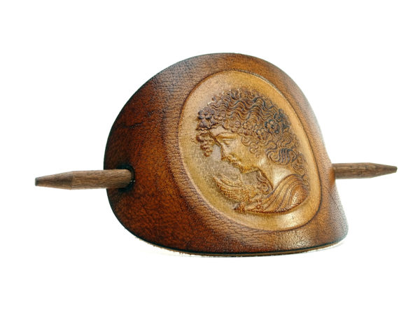 Vickys World Leder Haarspange - OX Antique Cameo Elisabeth – Bild 3