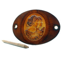 Vickys World Leder Haarspange - OX Antique Cameo Babette & Janette