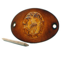 Vickys World Leder Haarspange - OX Antique Cameo Estelle & Colette
