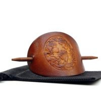 Vickys World Leder Haarspange - OX Antique Cameo Estelle & Colette – Bild 4
