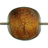 Vickys World Leder Haarspange - OX Antique Lebensbaum – Bild 4