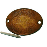 Vickys World Leder Haarspange - OX Antique Mandala – Bild 4
