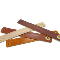 Vickys World Leder Lineal - OX RAW RULER NATURE - 20 cm – Bild 6