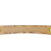 Vickys World Leder Lineal - OX RAW RULER NATURE - 20 cm – Bild 2
