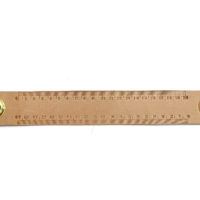 Vickys World Leder Lineal - OX RAW RULER NATURE - 20 cm – Bild 4