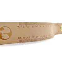 Vickys World Leder Lineal - OX RAW RULER NATURE - 20 cm – Bild 5