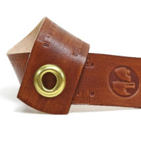 Vickys World Leder Lineal - OX RAW RULER BROWNY- 20 cm