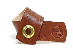 Vickys World Leder Lineal - OX RAW RULER BROWNY- 20 cm