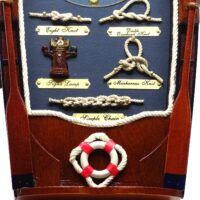 Geheimer Schlüsselkasten - Bootsform mit Knotentafel – Bild 6
