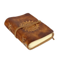 Lederbuch - soft OX Sun, Moon & Stars Scuff - A6 – Bild 3
