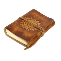 Lederbuch - soft OX Sun, Moon & Stars Scuff - A6 – Bild 4