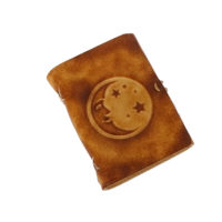 Lederbuch - soft OX Moon & Stars Scuff - A6 – Bild 4