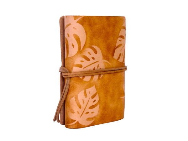Lederbuch - soft OX Monstera Scuff - A6 – Bild 5