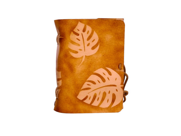 Lederbuch - soft OX Monstera Scuff - A6 – Bild 6
